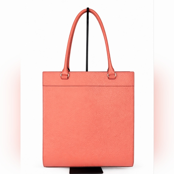 KATE SPADE NEW YORK Leather Coral Perforated Tote Bag – Structured Shoulder Bag - Picture 3 of 7